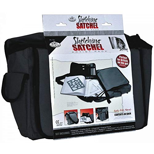 Luxury Royal Langnickel Charcoal Grey Artist Satchel Bag