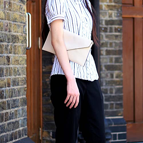 Red Envelope Style Large Clutch Bag Wristlet Strap