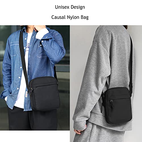 Hanaso Small Black Crossbody Bag - Stylish Unisex Handbag