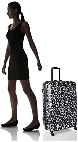 American Tourister Leopard Black Hardside Luggage with Spinner