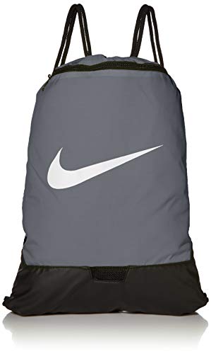 Nike Brasilia Gym Sack - Black/Black/White Designer Handbag