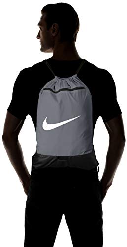 Nike Brasilia Gym Sack - Black/Black/White Designer Handbag