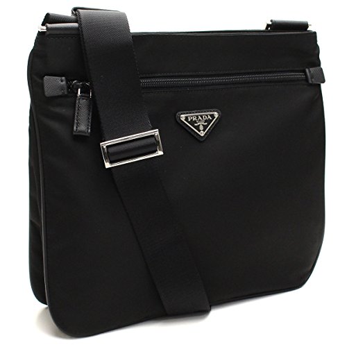Prada Black Nylon & Leather Crossbody Travel Bag