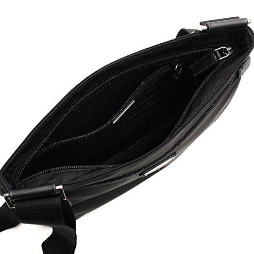Prada Black Nylon & Leather Crossbody Travel Bag