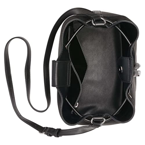 Calvin Klein Gabrianna Black/Silver Bucket Shoulder Bag