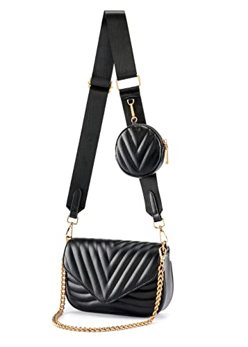 Ayliss Women's Trendy Black Crossbody Handbag