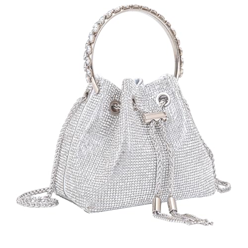 Large Sparkling Crystal Shoulder Bag for Women