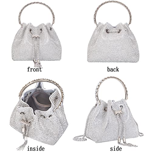 Large Sparkling Crystal Shoulder Bag for Women
