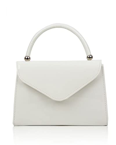 Craze London White Designer Clutch Bag