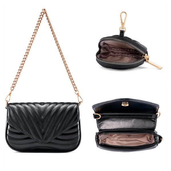 Ayliss Women's Trendy Black Crossbody Handbag