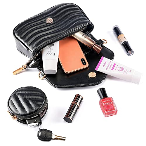 Ayliss Women's Trendy Black Crossbody Handbag