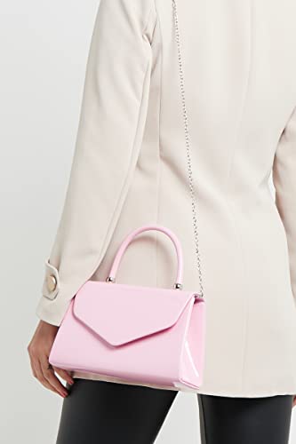 Craze London White Designer Clutch Bag