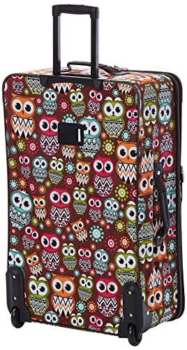 Rockland Jungle Owl Designer Handbag Set, 4 Pieces