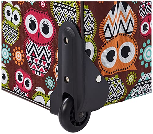 Rockland Jungle Owl Designer Handbag Set, 4 Pieces