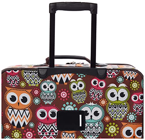 Rockland Jungle Owl Designer Handbag Set, 4 Pieces