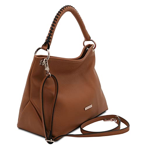 Tuscany Leather TLBag Cognac Designer Handbag