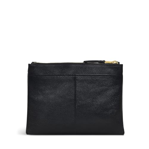 Radley Soft Medium Ziptop Crossbody Bag: Black Leather