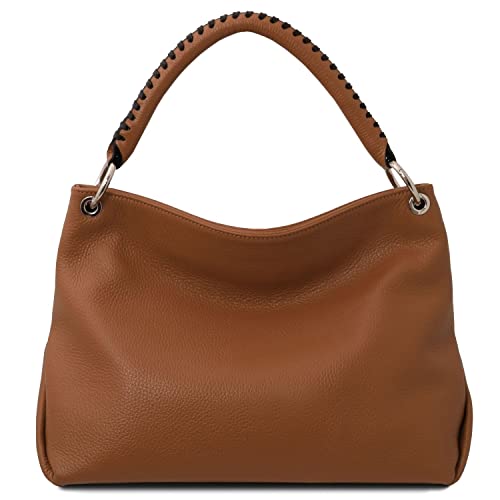 Tuscany Leather TLBag Cognac Designer Handbag