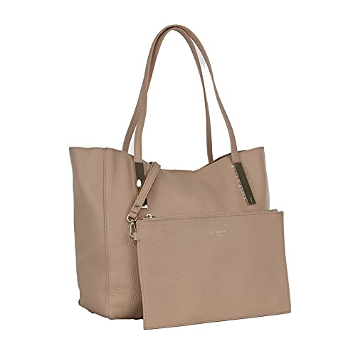 Ted Baker Soft Grain Leather Shopper Tote, Black