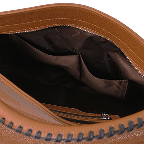 Tuscany Leather TLBag Cognac Designer Handbag