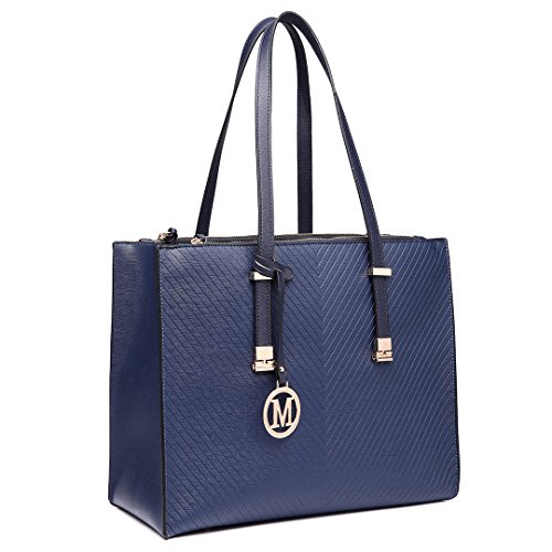 Miss Lulu Designer Handbag with Adjustable Handle and Large Capacity