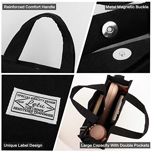 Stylish Large Capacity Women's Shoulder Bag - Black