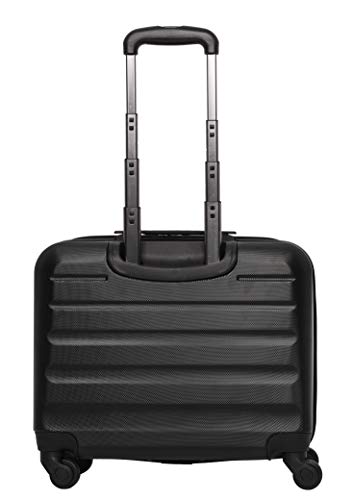 Designer Black handbag with Rolling Laptop Case