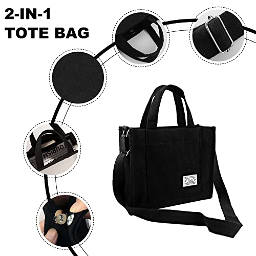 Stylish Large Capacity Women's Shoulder Bag - Black