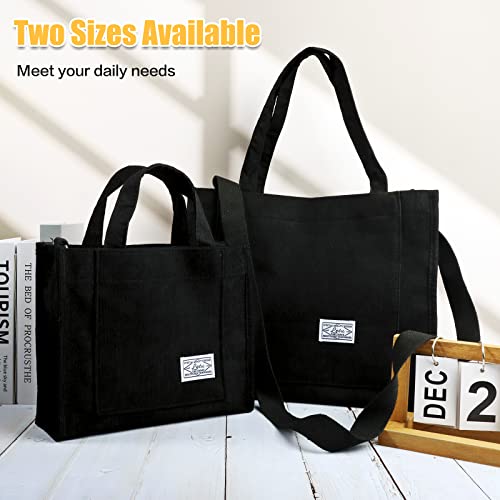 Stylish Large Capacity Women's Shoulder Bag - Black