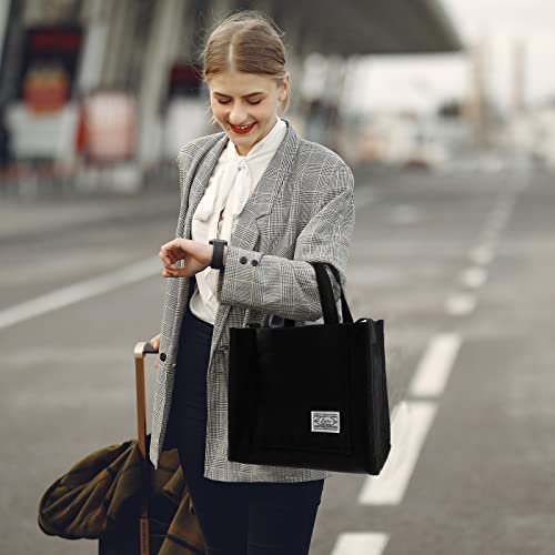 Stylish Large Capacity Women's Shoulder Bag - Black