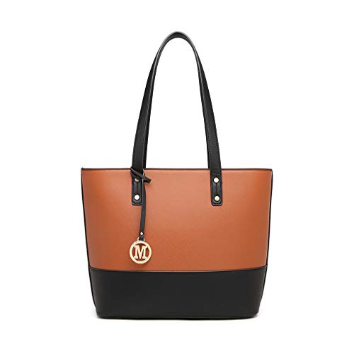 Miss Lulu Large Designer Handbag Set - 3 Pieces