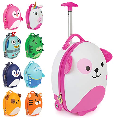 boppi Tiny Trekker Kids Luggage Bag | Pink Dog