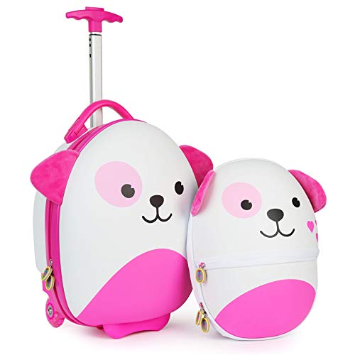 boppi Tiny Trekker Kids Luggage Bag | Pink Dog