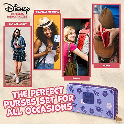 Disney Lilo and Stitch Purple Wallet for Women