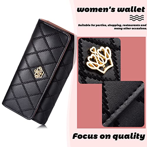Stylish Crown PU Leather Handbag Wallet for Women