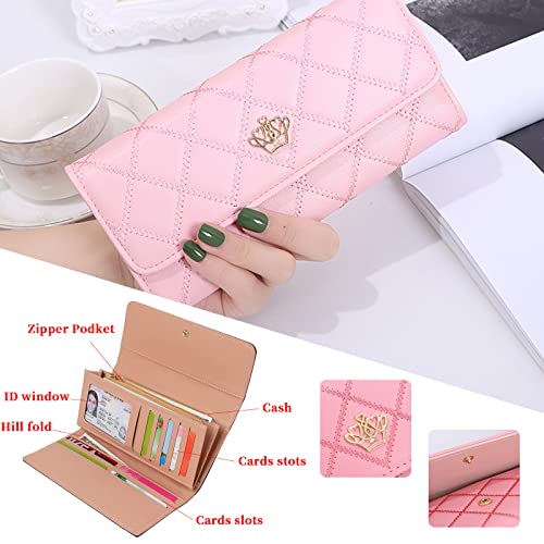 Stylish Crown PU Leather Handbag Wallet for Women