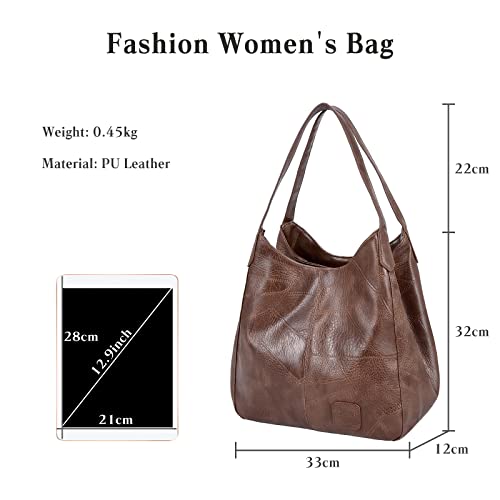 FANDARE Waterproof PU Leather Shoulder Bag for Women
