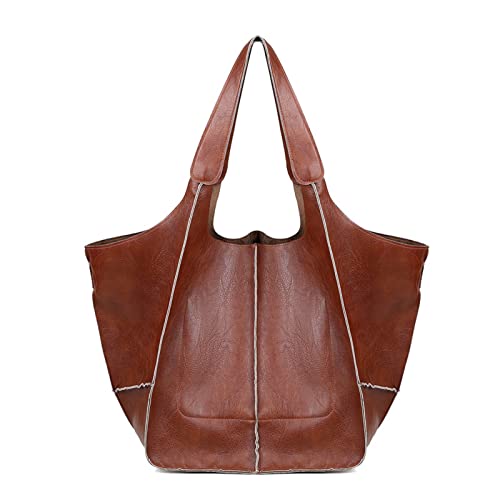 Rilime Brown Designer Tote Bag - Oversized Handbag