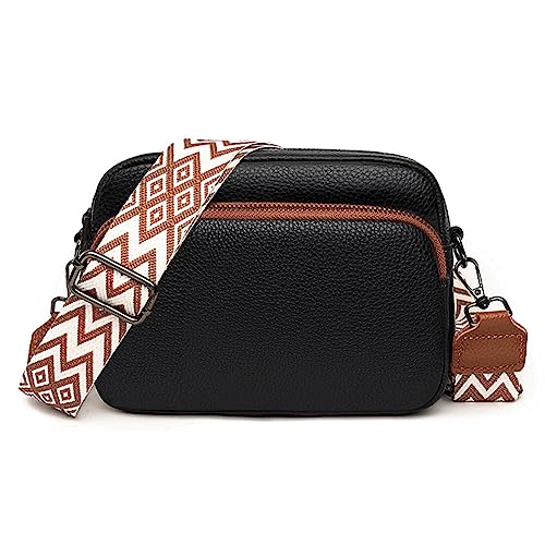 TIAASTAP Leather Crossbody Shoulder Bag for Women