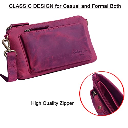 Retro Distressed Leather Handbag for Women - Small Size