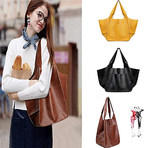 Rilime Brown Designer Tote Bag - Oversized Handbag