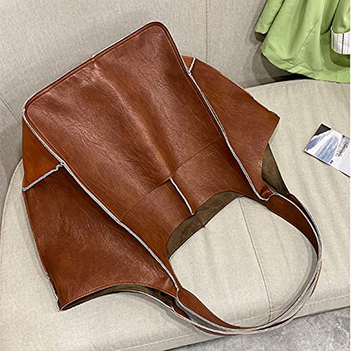 Rilime Brown Designer Tote Bag - Oversized Handbag