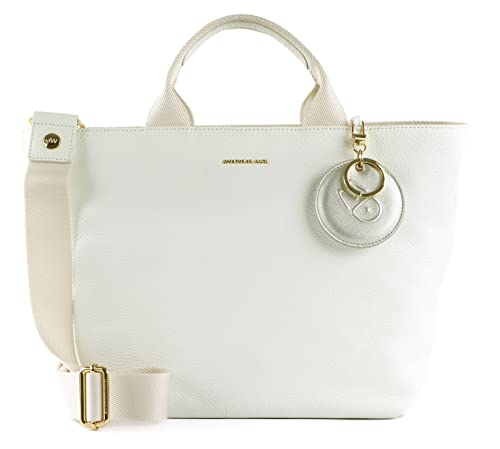 Mandarina Duck Mellow Leather Crossover in Optical White