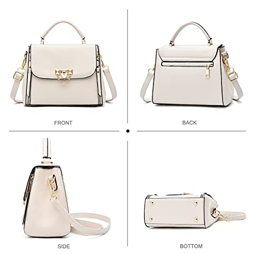 White Crossbody Handbag by Nicole & Doris