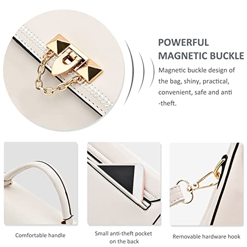 White Crossbody Handbag by Nicole & Doris