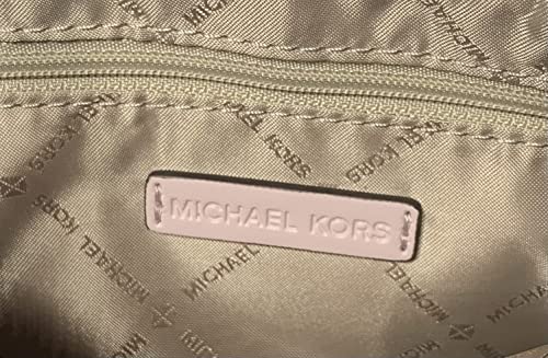 Michael Kors Trisha Signature Triple Compartment Crossbody in BROWN-PINK