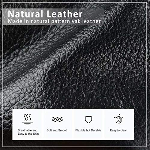 Befen Genuine Leather Small Clutch with Detachable Strap