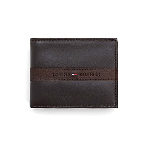 Tommy Hilfiger Men's Leather Bifold Wallet with Coin