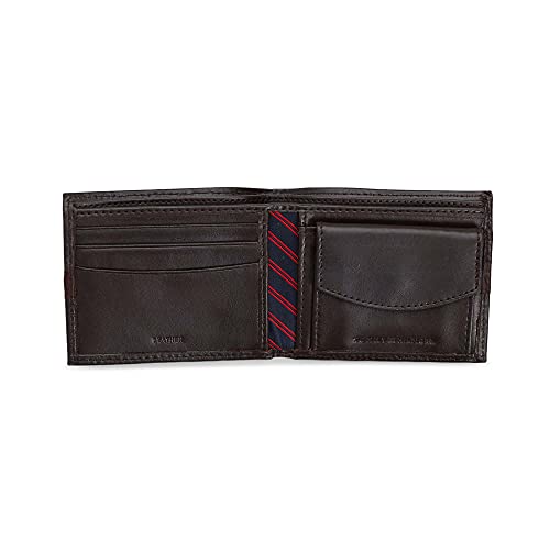 Tommy Hilfiger Men's Leather Bifold Wallet with Coin