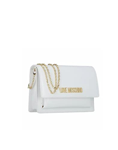Love Moschino White Shoulder Bag, 14X22X5